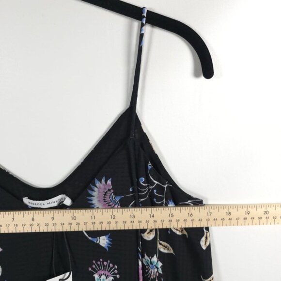 NWT‎ REBECCA MINKOFF Trixie Midi Dress Black Multi Floral U21657A03 SMALL - Picture 7 of 14